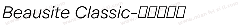 Beausite Classic字体转换